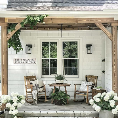 Funny Porch Sign Farmhouse Outdoor Wall Decor There's Always Time To Sit On The Porch Sign Vintage Welcome Metal Tin Signs for Front Porch Decor 4x16 Inch