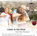 Memorial Wind Chimes for Outside Deep Tone 32" Windchimes Outdoors Decor Sympathy Wind Chimes for Loss of Loved One with Wind Catcher for Garden Patio Balcony and Home Best Gift