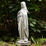 BC Catholic Immaculate Heart of Virgin Mary Statue, 24.5" H Large Holy Mother Statue for Garden, Mother Mary Outdoor Décor for Yard Patio Lawn Hallway, Catholic Gift, Handpainted by Buildclassic