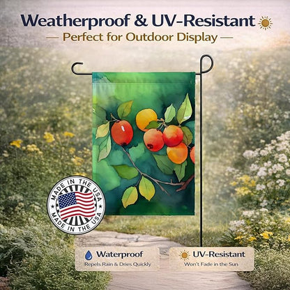 Caroline's Treasures Missouri Hawthorns in Watercolor Garden Flag Mailbox Flag Decorative Yard Flag Banner Outside Patio Artwork Yard Flower Beds, Garden Size, Multicolor