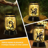 Portuguese Water Dog Gifts for Women/Men Portuguese Water Dog Solar Lanterns Mom Birthday Pet Lovers Lantern Pet Loss Memorial Lights Solar Garden Decoration for Yard, Patio,Backyard,Porch Lights