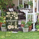 AVOIN colorlife Daisy Spring Flowers Garden Flag 12x18 Inch Double Sided Outside, Seasonal Floral Welcome Yard Outdoor Flag