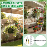 EBOOT 2 Pcs Hanging Chain for Bird Feeders, Planters, Lanterns and Ornaments (35 Inch,Black)