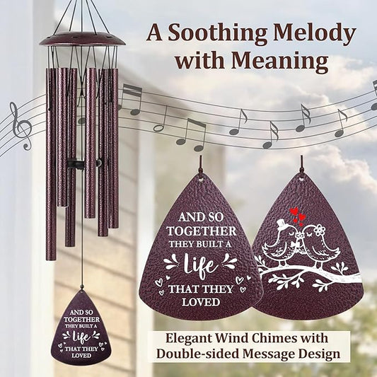Wedding Gifts for Couples 2026, 33.5 Inch Wind Chimes Wedding Shower Gift, Bridal Shower Gift, Newly Wed Gifts for the Couple Mr and Mrs, Gifts for Newlyweds Couple First Home Together