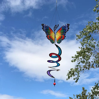 In the Breeze Fantasy Butterfly Theme Twister Outdoor Hanging Decoration, 4288