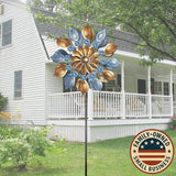 Decoroca Outdoor Wind Spinners - 72in Metal Sculpture, Classic 360° Kinetic Spinner