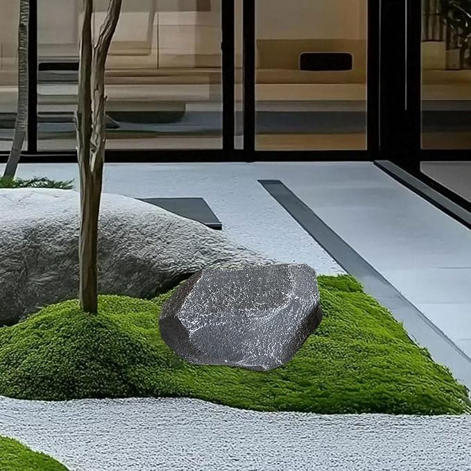 Imitation Rock Landscape Decoration Weather Resistant Sturdy Lightweight Foam Natural Texture Realistic for Yard Lawn Garden, 15x12x10cm