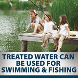 Airmax Pond Dye Plus, Nature's Blue Colorant & Natural Beneficial Bacteria, Large Pond & Lake Water Clarifier & Color Treatment, Shade Plants & Algae from Sunlight, Fish & Livestock Safe, 1 Gallon