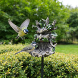 Whimsical Tree Face Garden Decoration ，Tree Faces Decor Outdoor Wallmounted Statue Art with Leaf Features, Outdoor Decor Garden Accessory (Home Decor)