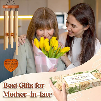 Gifts for Mother in Law, Mother in Law Wind Chime, Birthday Mothers Day, Out Door Wind Chime Garden Decor, Create Atmosphere Suitable for Outdoor, Garden, Patio Decoration