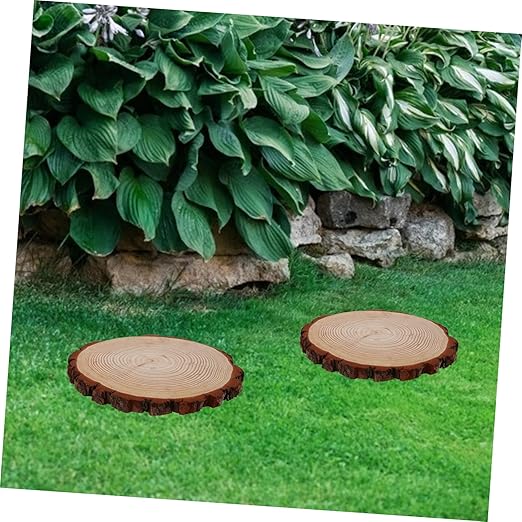 BESPORTBLE Garden Wooden for Outdoor Walkways Decorative Pathway Stones for Garden Landscaping and Lawn Decor