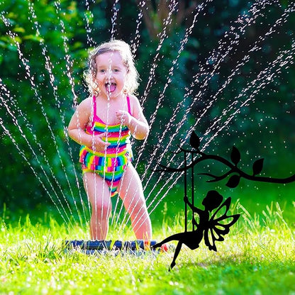 Hotop 3 Pcs Fairy Garden Silhouette Stakes Decoration Metal Fairy Silhouette Statue Butterfly Flower Tree Branch Wall Ornaments for Indoor Outdoor Home Yard Patio Lawn