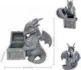 Solar Dragon Statue Light - Resin Garden Decor Sculpture, Weatherproof & Auto-On, Perfect for Lawn, Patio, Yard, (Birthday/Christmas/Valentine’s/Thanksgiving)