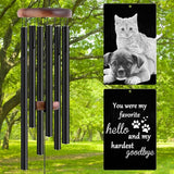 Personalized Wind Chimes Memorial Engraved Gift,Custom Sympathy Wind Chime for Loss of Loved One,Customized Mother Father Dog Pet Family Remembrance Bereavement Gifts