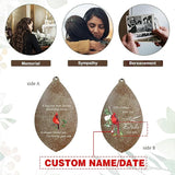ASTARIN Custom Cardinal Memorial Wind Chimes, 35" Sympathy Gifts Wind Chime for Loss of Mom Dad Sister Son, Personalized Name Date Bereavement Condolence Gift for Outside Outdoor, Produced in USA