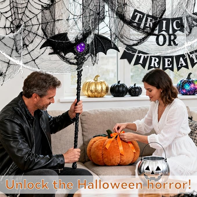 MAQIHAN 5Pcs Halloween Creepy Cloth - 30×72inch Halloween Decorations Outdoor Indoor Clearance,Creepy Spooky Cloth Decor Black Gauze Props for Escape Room,Bar,Haunted House,Garden(3Black + 2White)