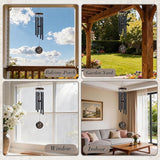 Butterfly Wind Chimes for Outside - Vintage Deep Tone Windchimes Indoor Outdoor Patio Garden Yard Porch Balcony Hanging Decoration Memorial Birthday Gifts for Women Mom Grandma Wife