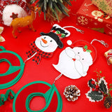 NOVWANG 2 Pcs Christmas Wind Spinners, 40 Inch Christmas Santa Snowman Wind Spinners Winter Outdoor Hanging Decorations for Holiday Indoor Outdoor Yard Patio Lawn Garden Decor