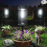 ALFIOT Solar Pathway Lights Outdoor, 12 Pack Bright Solar Lights Outdoor, Auto On/Off, IP65 Waterproof Landscape Lighting for Yard Patio Walkway Driveway Pathway (Cool White)