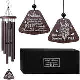 ZANIION Grandma Gift Wind Chime 32", Best Gifts for Grandmother, Unique Grandma Birthday Present from Grandchildren, Christmas, Mother's Day B-Day Decoration Present Ideas Wind Bell