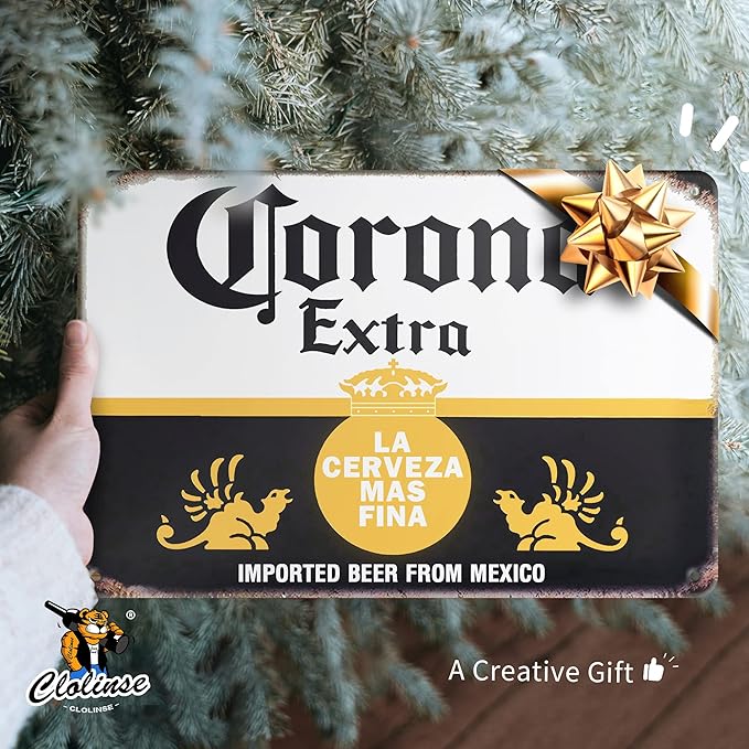 Corona Modelo Beer Signs | Man Cave Decor | Bar Vintage Metal Tin Signs | Garage Retro Funny Cool Things | Wall Poster Stuff For Pub Home House Coffee Shop Room indoor outdoor 8x12 Inch…