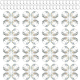 48 Pcs Clear Crystal Ball Prism 20mm Chandeliers Prism Sun Shine Catcher Christmas Crystal Ornaments Rainbow Pendants Maker, Crystals Ball for Window Hanging, Garden Decor, and Gift Making