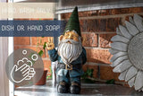 NAT & JULES Peace Gnome Colorful Finish 12 inch Resin Stone Garden Statue