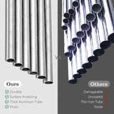 28" Wind Chimes for Outside. Deep Tone Lovely Wind Chimes with 6 Aluminum Tubes Courtyard Decoration. Windchimes Outdoor Create an Enjoyable Atmosphere & Give Mom a Gift(Silver)