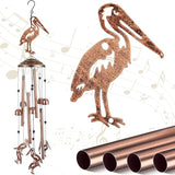 VioraWhite Pelicans Wind Chimes Outdoor Decoration for Women Men Mom Wife Grandma Pelicans Gifts Memorial Metal Wind Chimes for Outside Indoors, Lawn, Patio, Home, Porch, Garden, Yard Decor