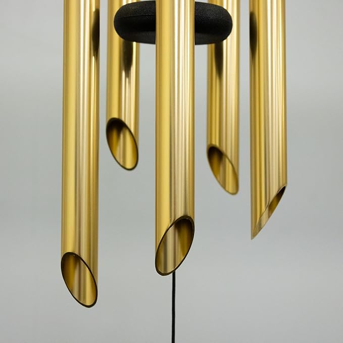 Personalized Wedding Wind Chime, and So Together Wedding Gift, Custom Couple, Newlywed or Anniversary Wind Chime (Black/Gold)
