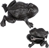 Sumnacon Spare Key Hider Outside Cute Frog Garden Decoration Secret Key Holder for Yard Porch Lawn Bushes, Heavy Cast Iron Hidden Keys Storage Vintage Outdoor Statue for Jewelry Ear Studs, Ring