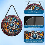 Delicate Mandala Flower Acrylic Suncatcher - Stained Glass Window Hanging for Garden or Indoor Spaces - Artistic Hanging Decoration for Spiritual Spaces, Gift for Friends and Family
