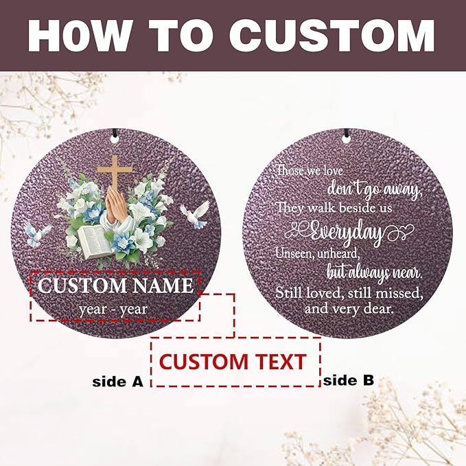 Personalized Deep Tone Wind Chimes Memorial, 30/36/45" Sympathy Wind Chimes Gifts for Loss of Loved One, Mom, Dad, Custom in Loving Memory of Loss Gifts, Produced in USA