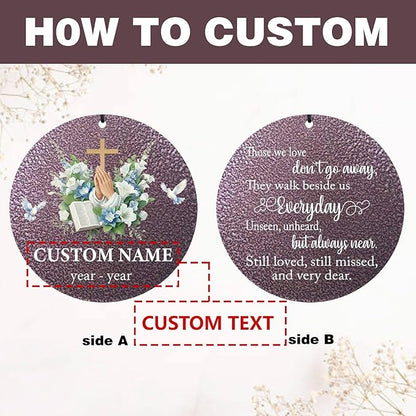 Personalized Deep Tone Wind Chimes Memorial, 30/36/45" Sympathy Wind Chimes Gifts for Loss of Loved One, Mom, Dad, Custom in Loving Memory of Loss Gifts, Produced in USA
