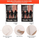 Thank You Print Garden Flag Seasonal Double Sided 12 x 18 Inch Small Yard Flag for Indoor Outdoor Decor Holiday All Seasons
