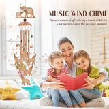 Elephant Wind Chimes for Outside - Metal Windchimes Outdoors Decor Garden Patio Backyard Home Art Hanging Waterproof Elephants Ornament Christmas Birthday Gift for Women Mom Grandma Sister