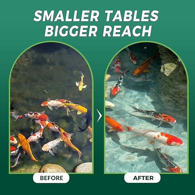 Muck Clear – Natural Pond Sludge Treatment, 4 LB for Ponds, Fountains & Bird Baths, Beneficial Bacteria & Enzymes, Chemical-Free & Safe for Fish, Pets & Wildlife