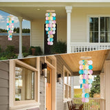 Wind Chimes for Outside - Handcrafted Capiz Shells Windchime Coastal Style Decor for Indoor/Outdoors, Garden Decor, Great Gift for Women, Wind Chimes Lovers and More (Candy Colorful)