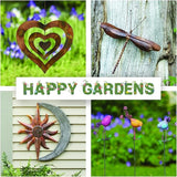 Happy Gardens River Rock Caterpillar Statue - Stone Cairn Sculpture Zen Garden Decor Outdoor Yard Art