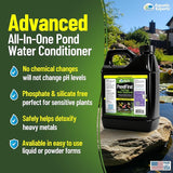 PondFirst Pond Water Conditioner - Concentrated Instant Dechlorinator for Fish Ponds, Makes Water Safe for Koi and Goldfish, Made in The USA, Aquatic Experts (Liquid - 2 Liters)