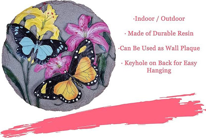 Spoontiques - Garden Décor - Butterfly Stepping Stone - Decorative Stone For Garden