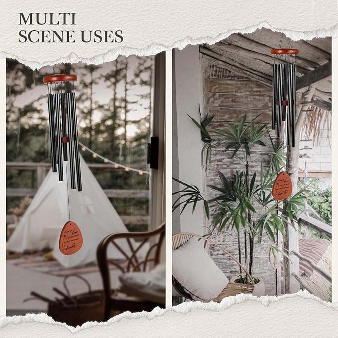 SteadStyle Memorial Gifts for Loss of Loved One, Memorial Wind Chimes, in Memory of Loved One, Bereavement Gifts, Sympathy Gift for Loss, Home Decor Outdoor Garden Patio