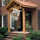 Welcome to the Nut House House Flag 28x40 Inch Double-Sided Outdoor Squirrel Decorations for Home Porch & Yard Outdoor Decoration