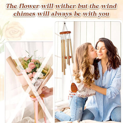 Mothers Day Mom Gifts, Mom Birthday Gifts for from Daughter Son Kids, Mother Wind Chimes, Mammy Gift Ideas for Birthday, Thanksgiving, Christmas - with ‘I Need You’