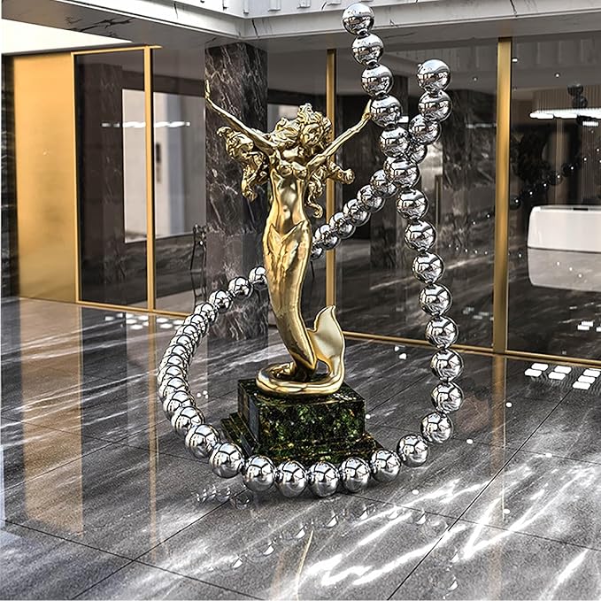 5.9 Inch/150mm Stainless Steel Hollow Ball Smooth Gazing Mirror Ball for Decorating Home and Garden