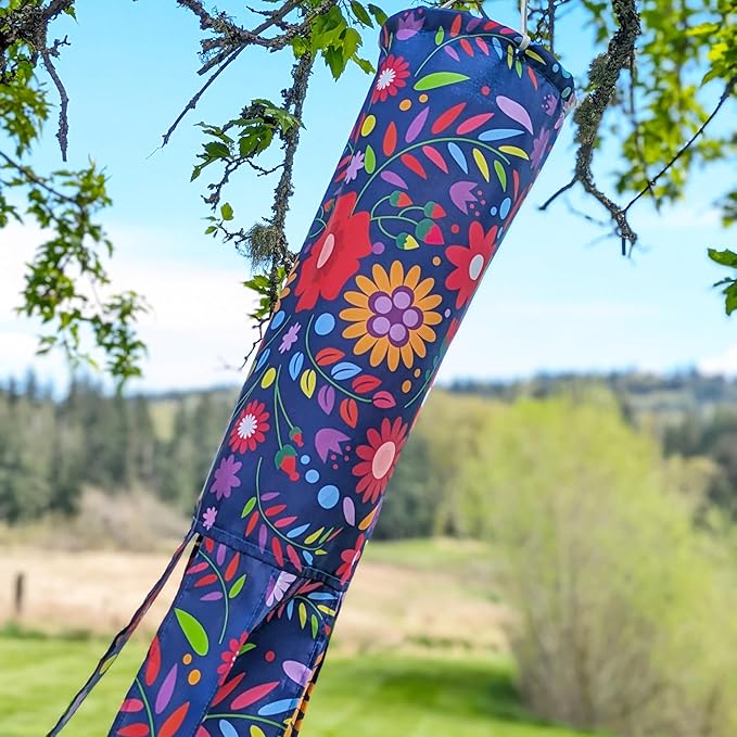 Madrona Brands Blooming Flowers Spring Windsock for Outside 48 Inch | Durable Outdoor Decorative Hanging Wind Sock Flag | Patio, Yard, Garden