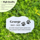 Personalized Pet Memorial Stone - Loss Gift for Dog - Dog Tombstone - Garden Memorial Stone Customized - Cat Headstone - Stepping Stone Outdoor