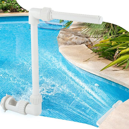 Pool Fountain for Inground Swimming Pool Adjustable Pool Fountains for Above Ground Pools Waterfall Fountain Kit Water Fun Sprinklers Fits Most 1.5" Above Inground Pools Threaded Return Jets