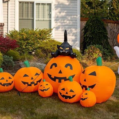 Plastic Inflatable Stakes Set, Include 12PCS Tent Stakes, 12Pcs of Hooks, and 65.5 FT Rope for Halloween Christmas Holiday Inflatables Garden Decorations