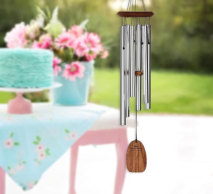 Woodstock Chimes Signature Collection, Woodstock Happy Birthday Chime, 22'' Famous Melodies Wind Chimes for Outdoor, Patio, Home or Garden Décor (Bday)